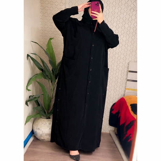 Black Flow Abaya
